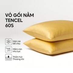 Vỏ gối nằm Lụa Tencel trơn màu