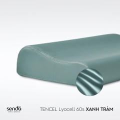 Vỏ gối cao su non - memory foam Lụa Tencel trơn màu