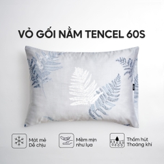 Vỏ gối nằm Lụa Tencel 60S họa tiết - Dương xỉ