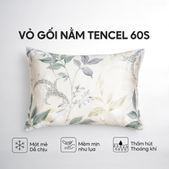 Vỏ gối nằm Lụa Tencel 60S họa tiết - Thanh trúc