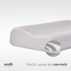 Vỏ gối cao su non - memory foam Lụa Tencel trơn màu 5