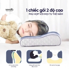 Gối cao su non hỗ trợ ngủ ngon cho bé, ruột gối ngủ sâu Memory Foam trẻ em cao cấp