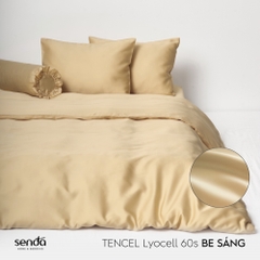 Bộ 5 món chăn ga gối Lụa Tencel trơn màu 3