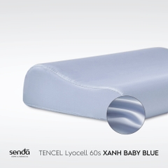 Vỏ gối cao su non - memory foam Lụa Tencel trơn màu