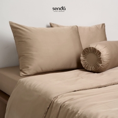 Bộ chăn ga gối 5 món Tencel Cotton trơn màu