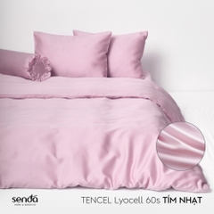 Bộ 5 món chăn ga gối Lụa Tencel trơn màu 5