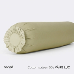 Vỏ gối ôm Cotton Sateen 50S trơn màu