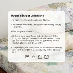 Vỏ gối nằm Cotton 40S họa tiết - Ly ly