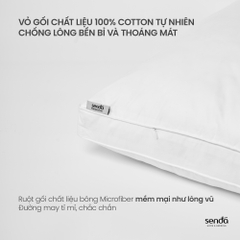 Ruột gối nằm bông lông vũ nhân tạo Microfiber, lõi gối hơi cao cấp