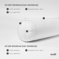Ruột gối ôm gòn bi 3D Polyester cao cấp siêu bền, đàn hồi, không xẹp lún