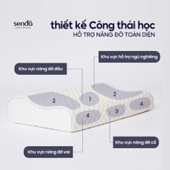 Gối cao su non hỗ trợ ngủ ngon cho bé, ruột gối ngủ sâu Memory Foam trẻ em cao cấp