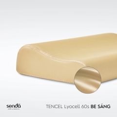 Vỏ gối cao su non - memory foam Lụa Tencel trơn màu 2