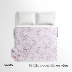Vỏ chăn mỏng Lụa Tencel 60S họa tiết - Anh đào