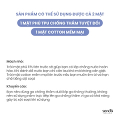 Ga chống thấm Cotton phủ TPU kháng nước, bảo vệ đệm