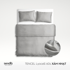 Bộ chăn gối 3 món Lụa Tencel trơn màu 2