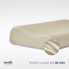 Vỏ gối cao su non - memory foam Lụa Tencel trơn màu 5