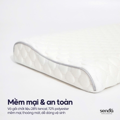 Gối cao su non hỗ trợ ngủ ngon cho bé, ruột gối ngủ sâu Memory Foam trẻ em cao cấp