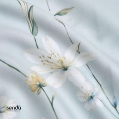 Bộ ga gối 3 món Lụa Tencel 60S họa tiết - Tóc tiên