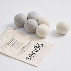 Bóng sấy quần áo len lông cừu,  Wool Dryer Balls 7cm 8cm dùng cho máy sấy quần áo