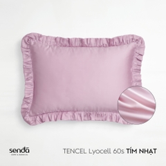 Vỏ gối Bèo Lụa Tencel 50x70 cm trơn màu