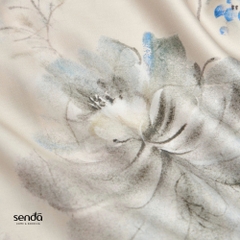 Bộ ga gối 3 món Lụa Tencel 60S họa tiết - Mộc lan