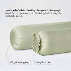 Vỏ gối ôm Tencel Cotton trơn màu