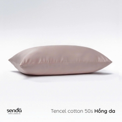 Vỏ gối nằm Tencel Cotton họa tiết trơn màu