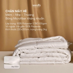 Ruột chăn Mây 220x200 bông Microfiber