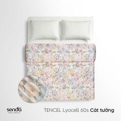 Vỏ chăn mỏng Lụa Tencel 60S họa tiết - Cát tường