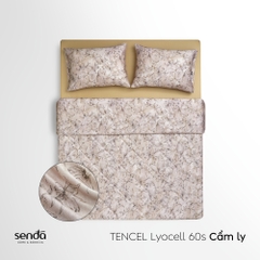 Vỏ chăn chần bông Lụa Tencel 60S họa tiết - Cẩm Ly