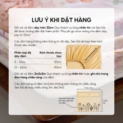 Bộ ga gối 3 món Tencel Cotton họa tiết - Liễu hoa