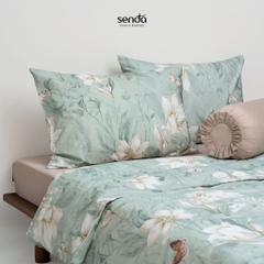 Bộ chăn ga gối 5 món Cotton 40S họa tiết - Nhã hoa