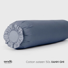 Vỏ gối ôm Cotton Sateen 50S trơn màu