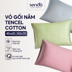 Vỏ gối nằm Tencel Cotton trơn màu