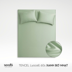 Bộ ga gối 3 món Lụa Tencel trơn màu