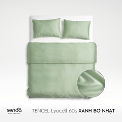 Bộ chăn gối 3 món Lụa Tencel trơn màu 4