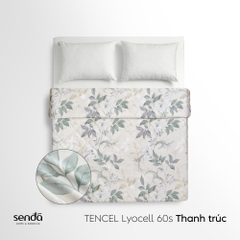 Vỏ chăn mỏng Lụa Tencel 60S họa tiết - Thanh trúc