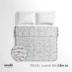 Vỏ chăn mỏng Lụa Tencel 60S họa tiết - Cẩm tú