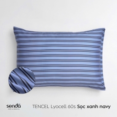 Vỏ gối Lụa Tencel họa tiết kẻ sọc