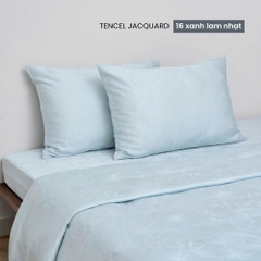 Bộ chăn ga gối 4 món Lụa Tencel Jacquard vân gấm