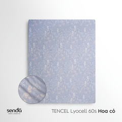 Bộ ga gối 3 món Lụa Tencel 60S họa tiết - Hoa cỏ