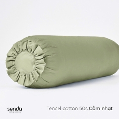 Vỏ gối ôm Tencel Cotton trơn màu