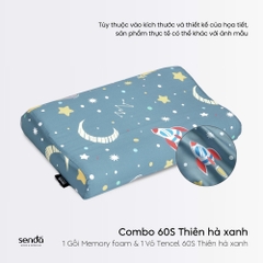 Gối cao su non hỗ trợ ngủ ngon cho bé, ruột gối ngủ sâu Memory Foam trẻ em cao cấp