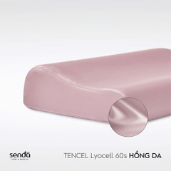 Vỏ gối cao su non - memory foam Lụa Tencel trơn màu 4