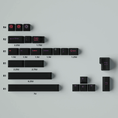 Keycap CMK PBT Midnight Rainbow PBT Dye-sub Cherry Profile