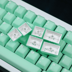 Keycap Aifei ABS Semi-transparent Tiffany ABS Double-shot Cherry Profile