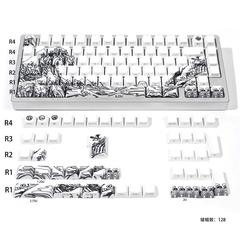 Keycap CMK Wave of Kanagawa PBT Dye-sub Cherry Profile