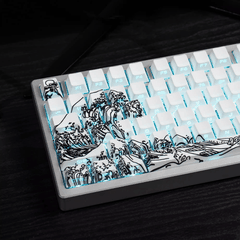 Keycap CMK Wave of Kanagawa PBT Dye-sub Cherry Profile