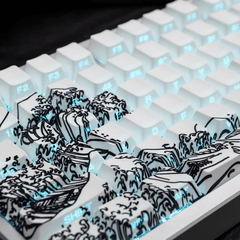 Keycap CMK Wave of Kanagawa PBT Dye-sub Cherry Profile