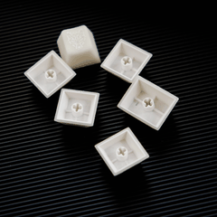 Keycap Aifei ABS Semi-transparent Marble White ABS Double-shot Cherry Profile